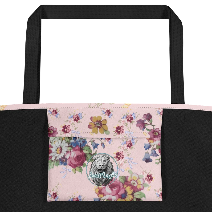 Vintage Pink Flowers Tote Bag | Classic Floral Tote | Pink Blossom Everyday Tote product image (4)
