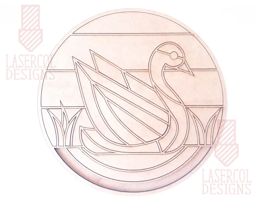 Swan Paint Kit DIY - Laser Cut Files product image (9)