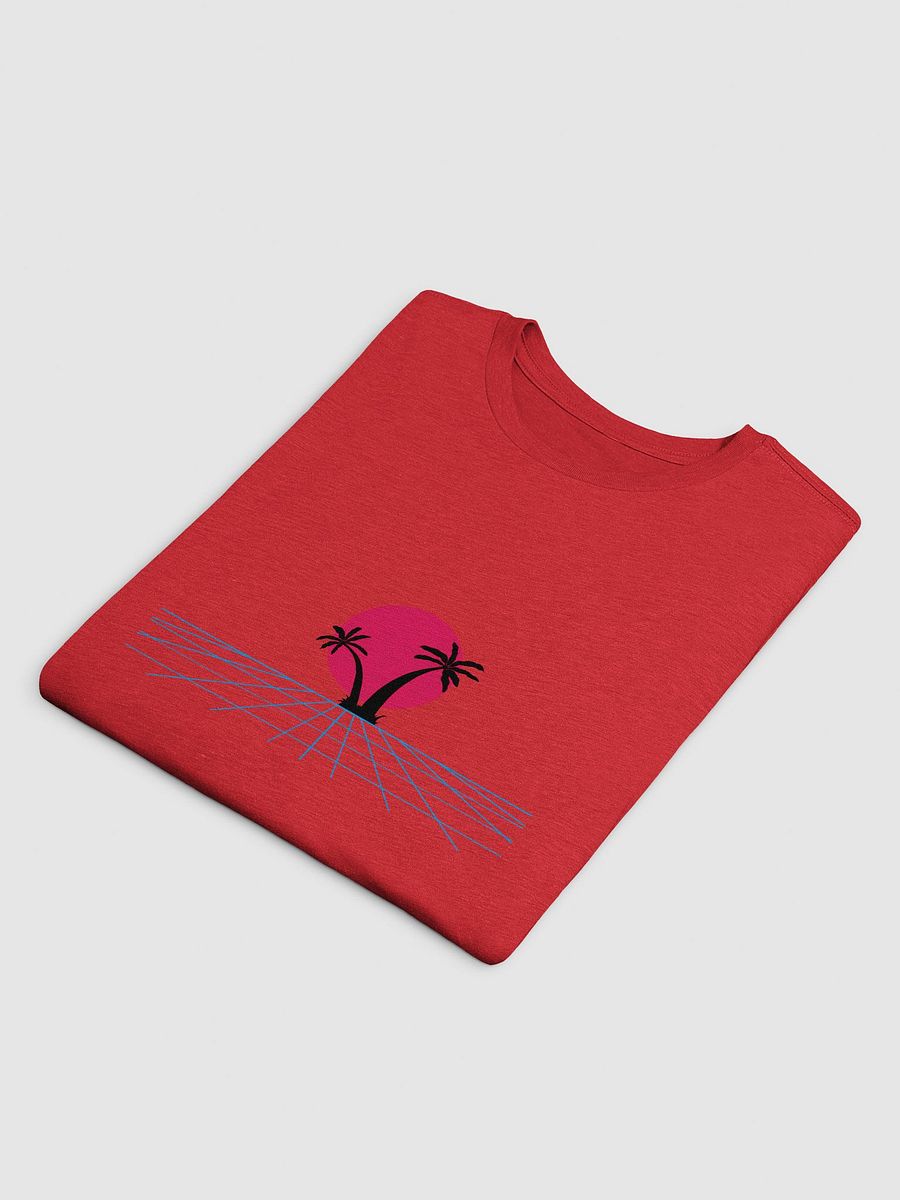 Vaporwave Sunset Grid T-Shirt product image (4)
