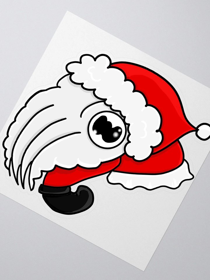 Santa Cuttlefish Sticker product image (2)