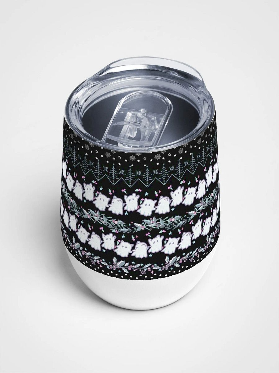 Whimsical Holiday Cheer Wine Tumbler (12oz) product image (4)