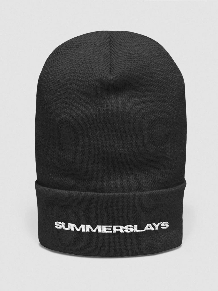 summerslays text beanie product image (2)