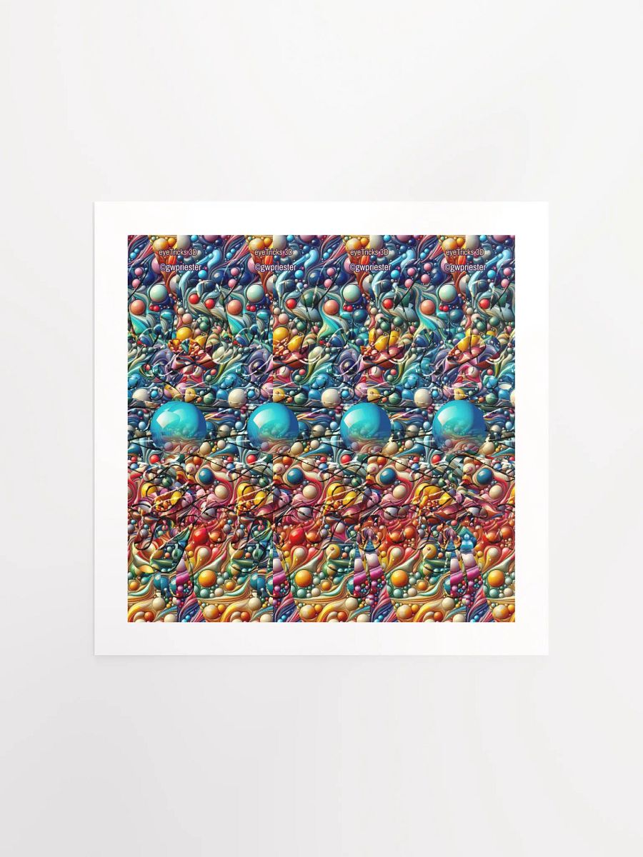 Colorful Splash - 3D Stereogram Poster product image (2)