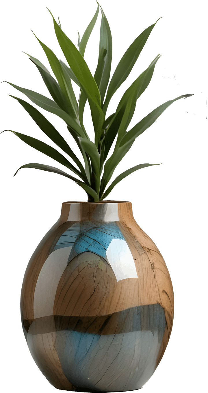 Celestial Grace – Boho Vase and plant PNG product image (1)