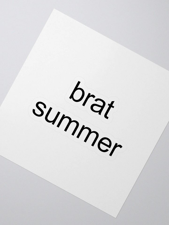 brat summer Kiss Cut Stickers product image (2)