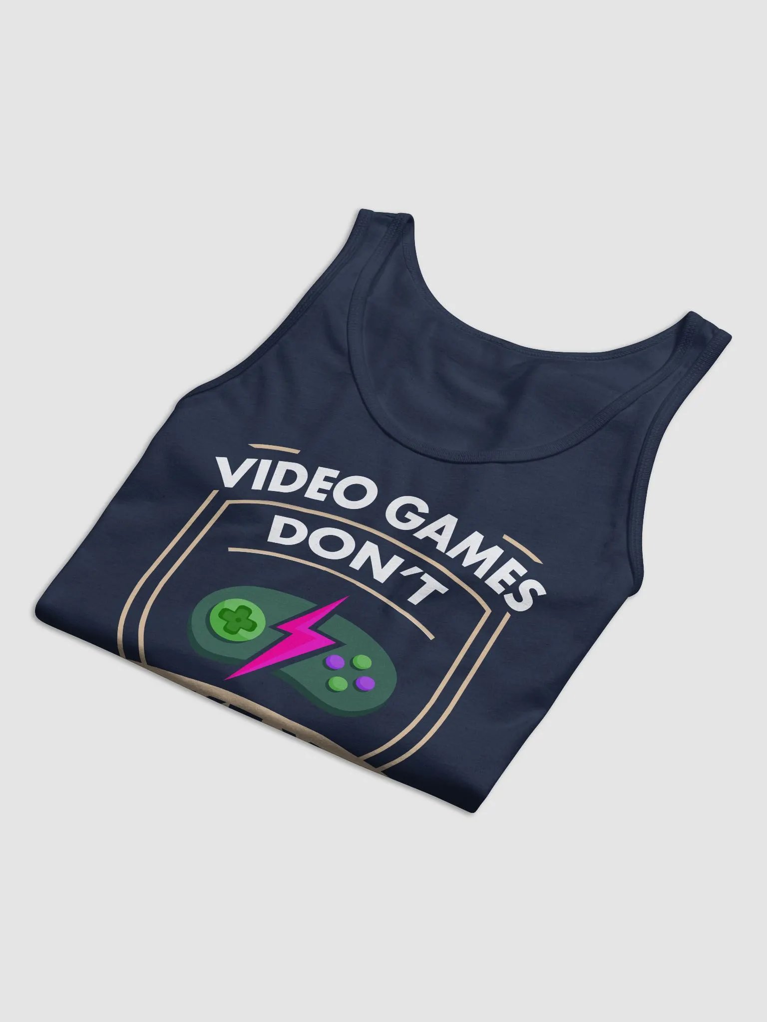 Video Games Dont make you Violent. Lag does~Bella and Canvas Jersey Tank product image (46)