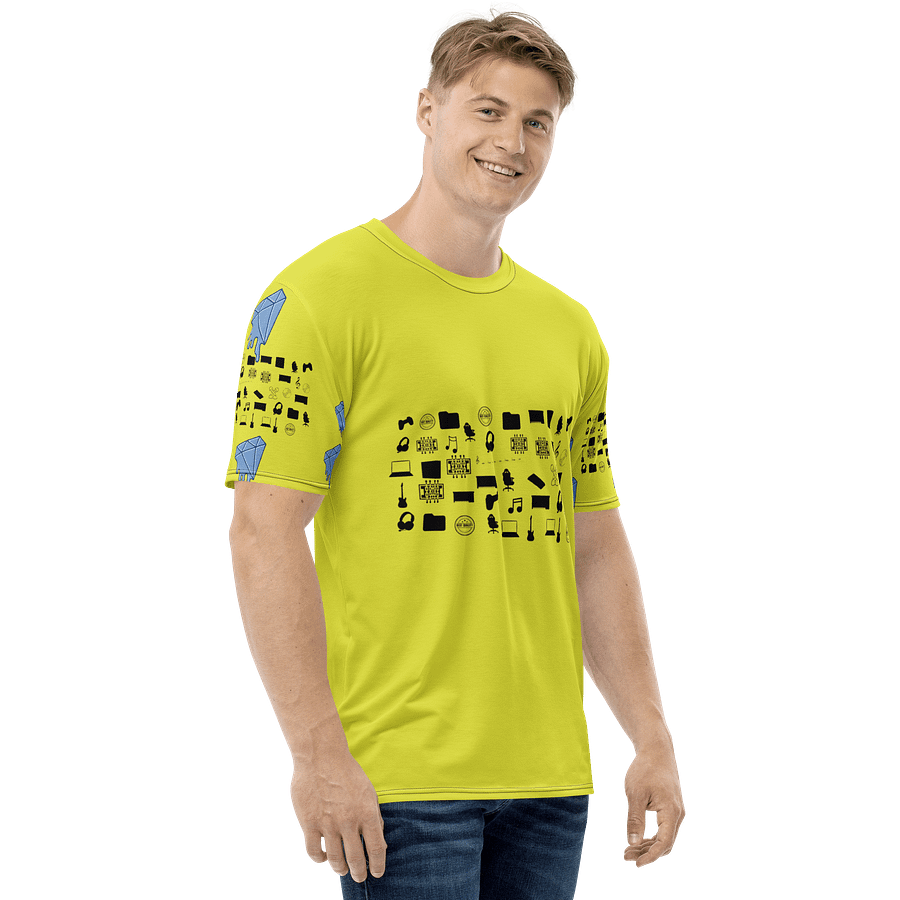 Yellow Vlog Academy All-Over Print Crew Neck T-Shirt product image (4)