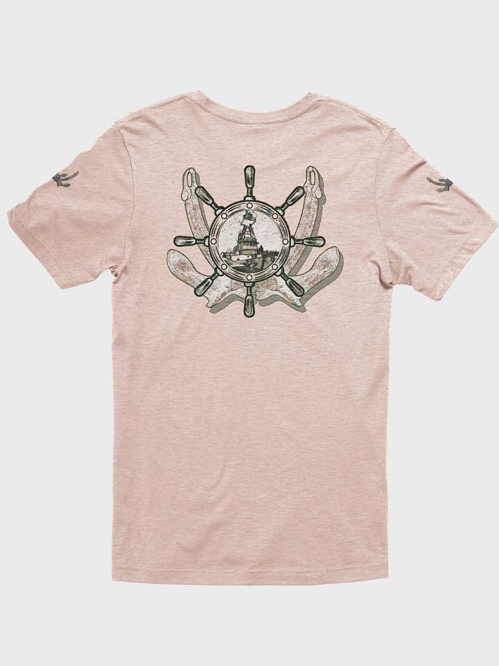 Twin anchor ship wheel & Tug CE T-Shirt product image (2)