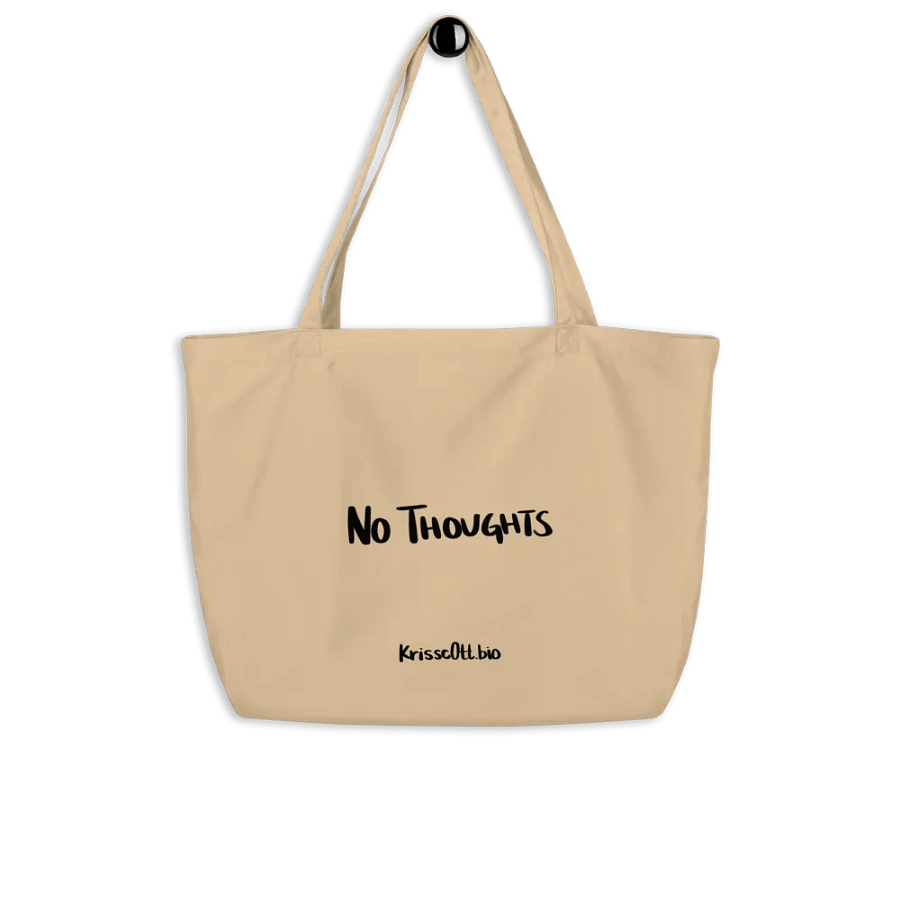 Beige Head Empty, No Thoughts Tote product image (8)
