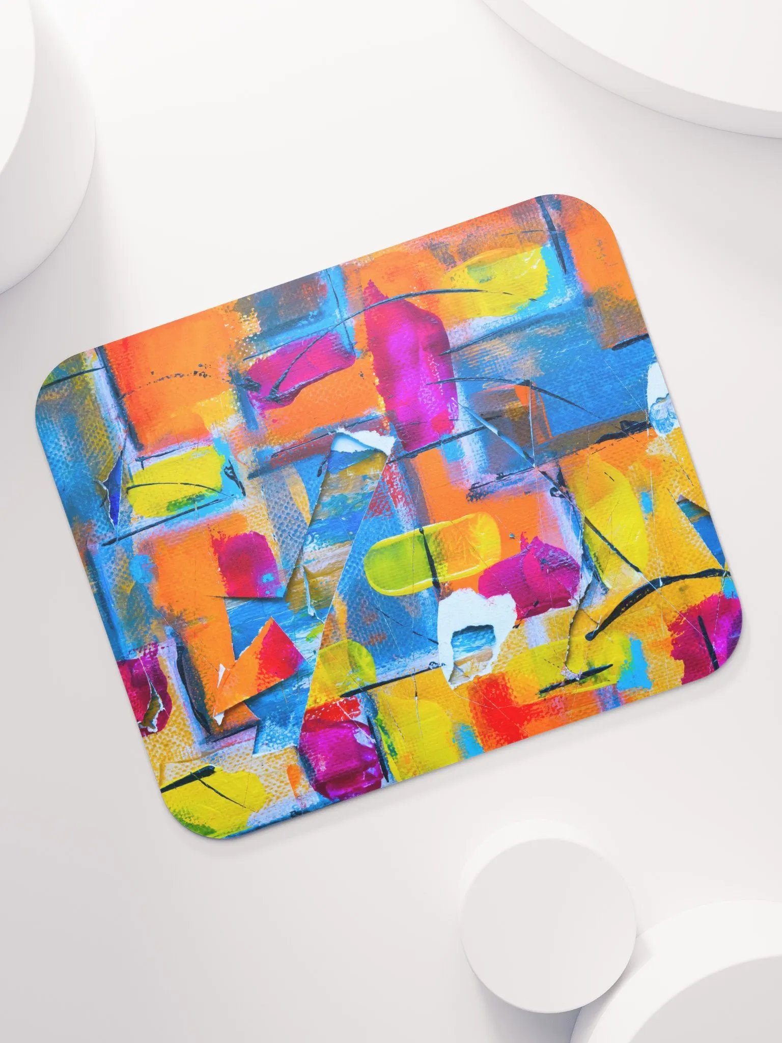 Vibrant Geometric Mouse Pad – Stylish, Smooth & Comfortable Desk Accessory product image (7)