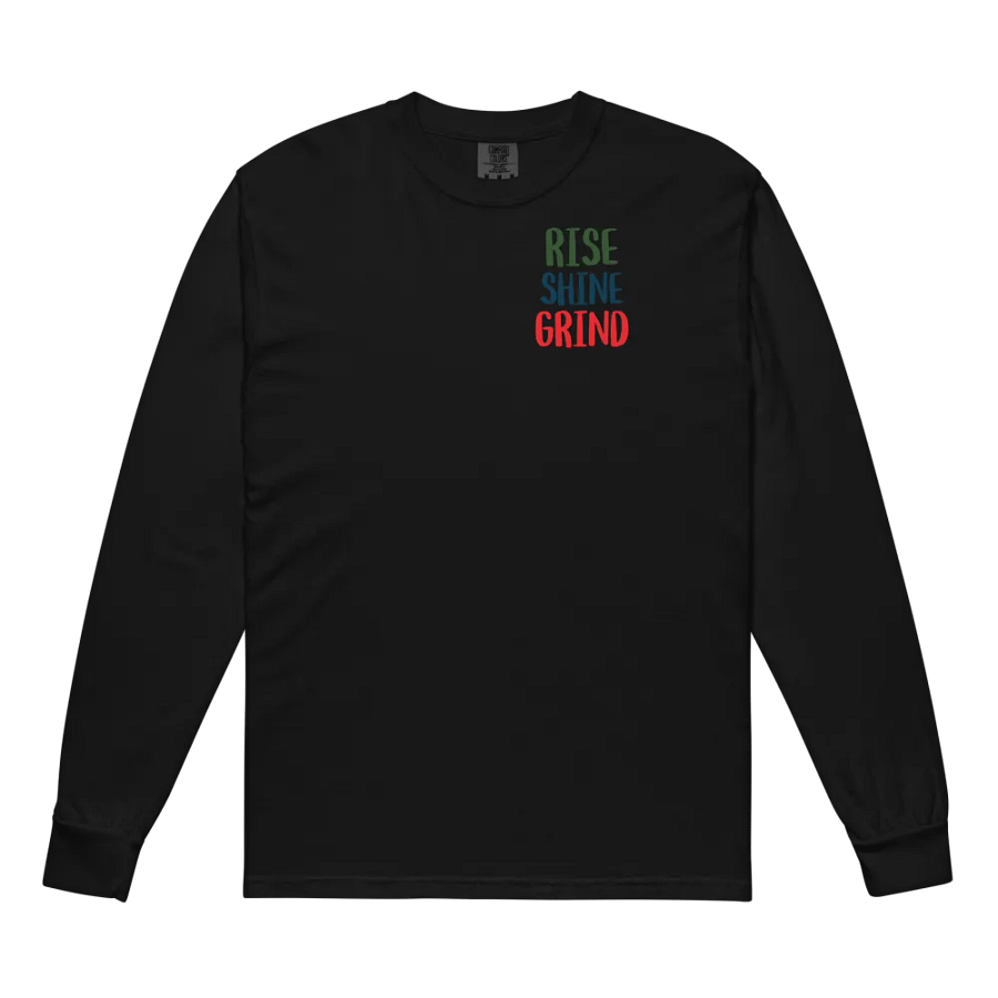 Rise Shine Grind Vintage Long Sleeve Shirt product image (7)