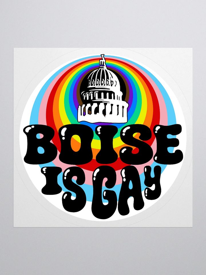 "BOISE IS GAY" city sticker product image (2)