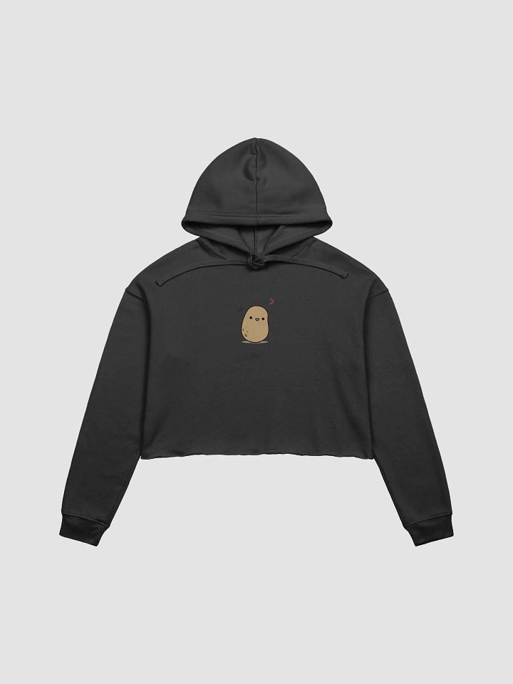 Cute Confusion Potato Cartoon Crop Hoodie product image (1)