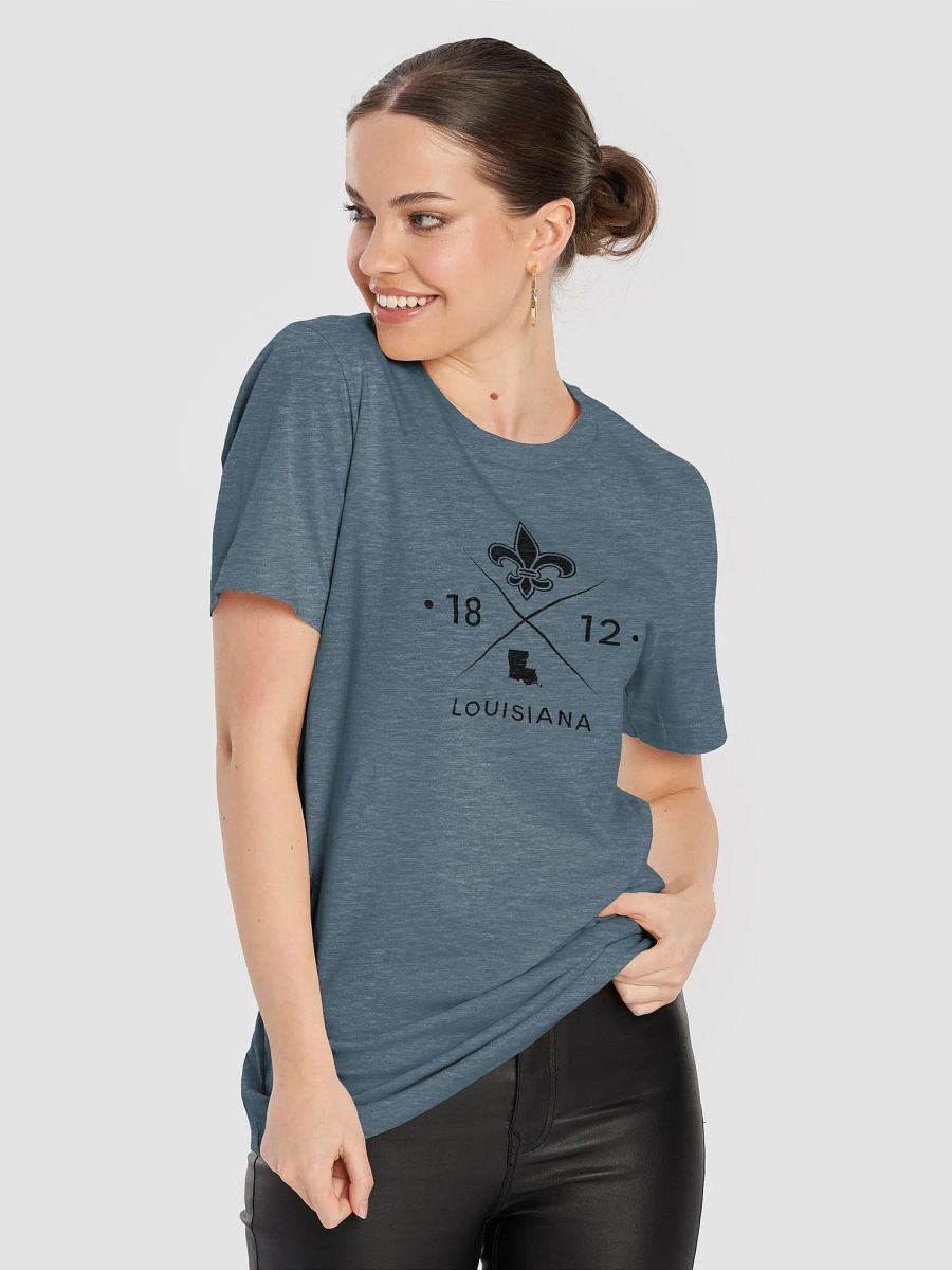 Louisiana Map Fleur-de-Lis T-Shirt product image (2)