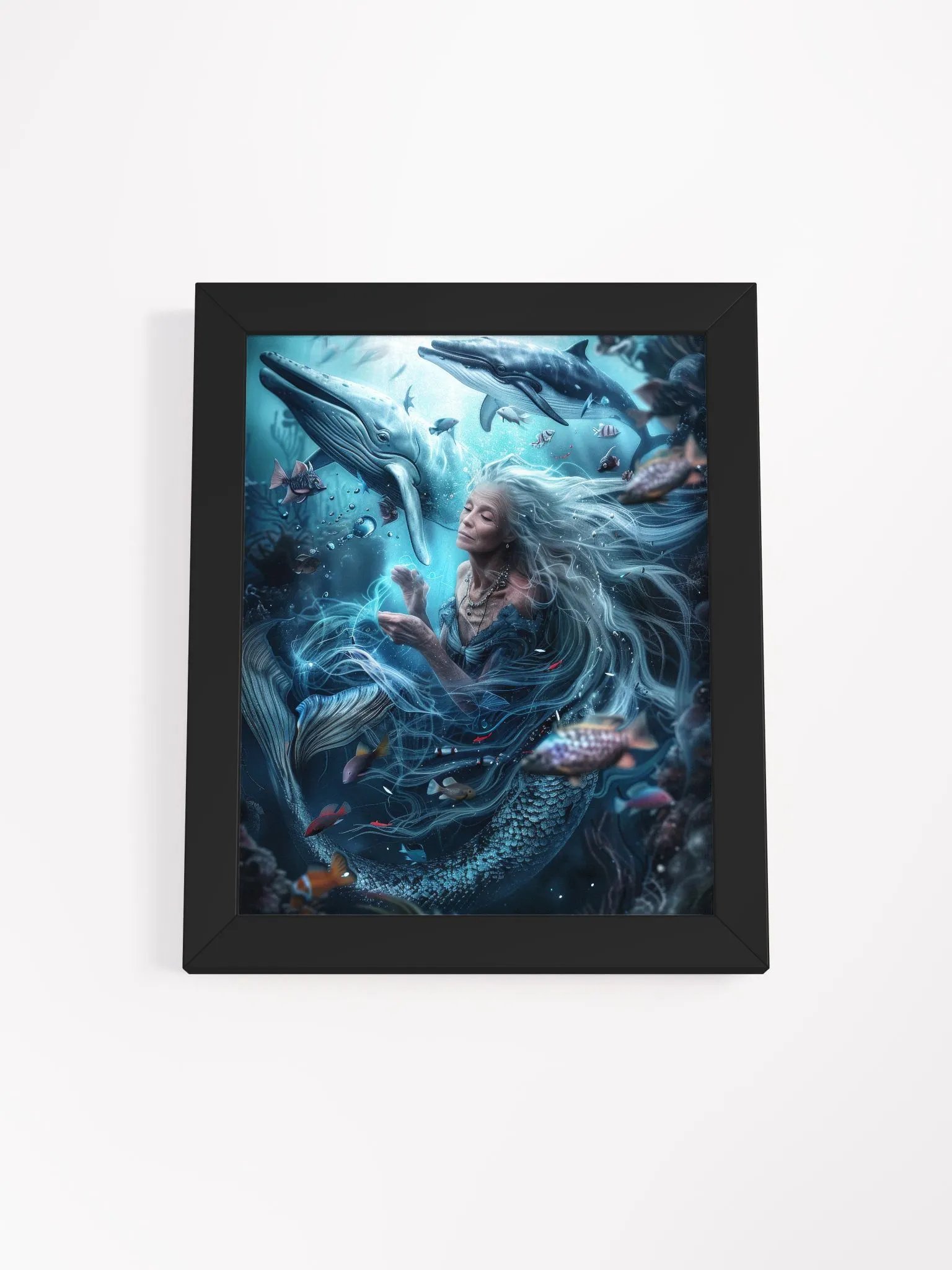 Elder mermaid - Framed High Quality Matte Poster product image (4)