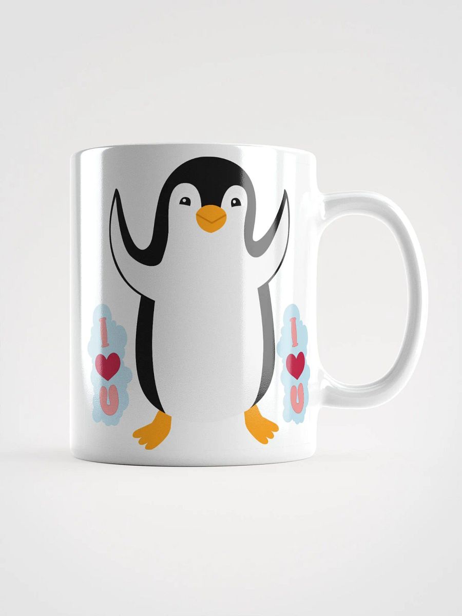 White Glossy Mug Pengiun product image (1)