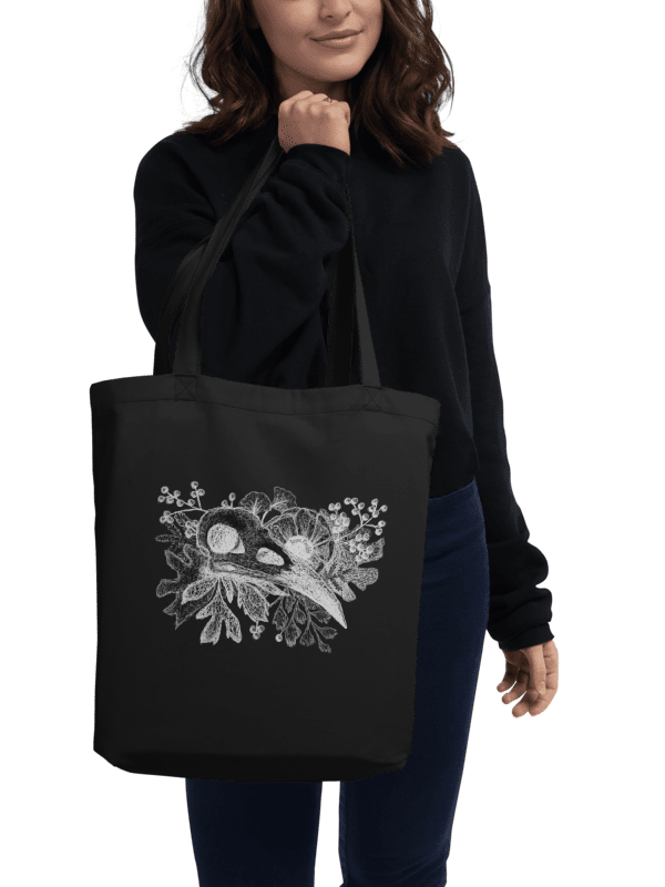Inverted Raven Skull Eco Tote product image (2)