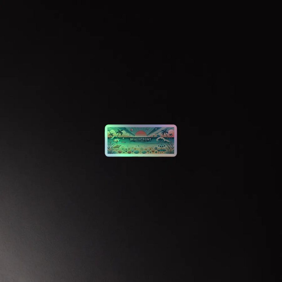BeachFrontTreasures.com Holographic Sticker product image (2)