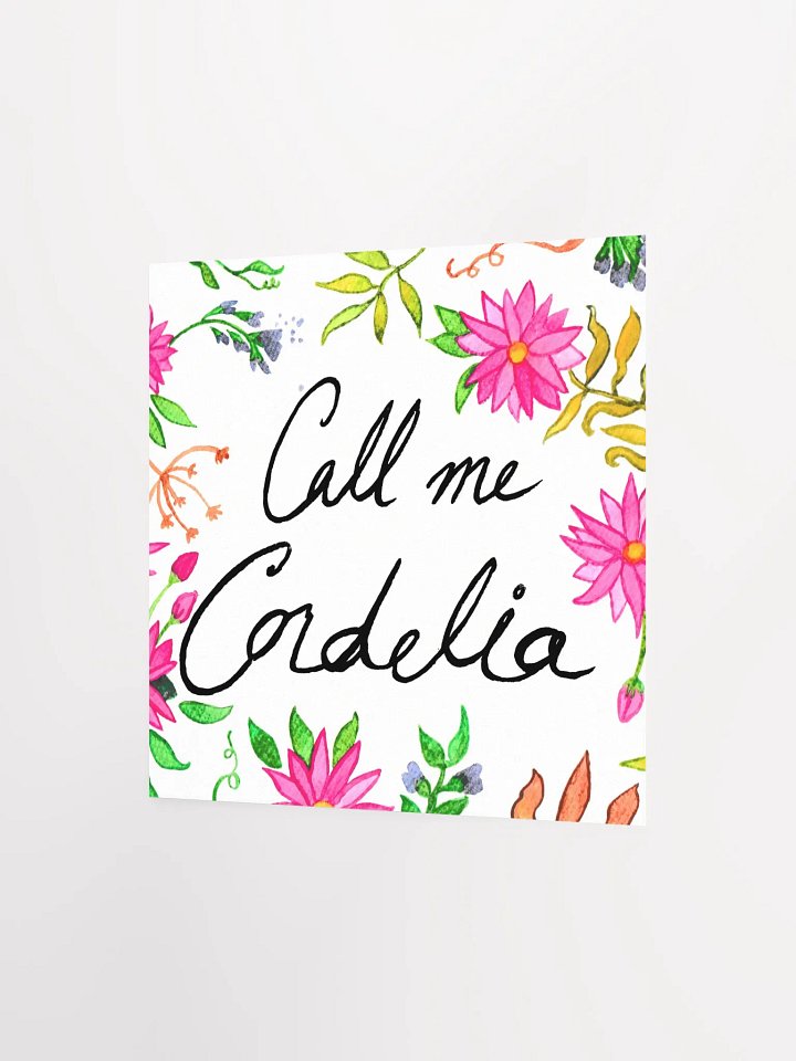 Call Me Cordelia – Pink Flowers Print product image (4)
