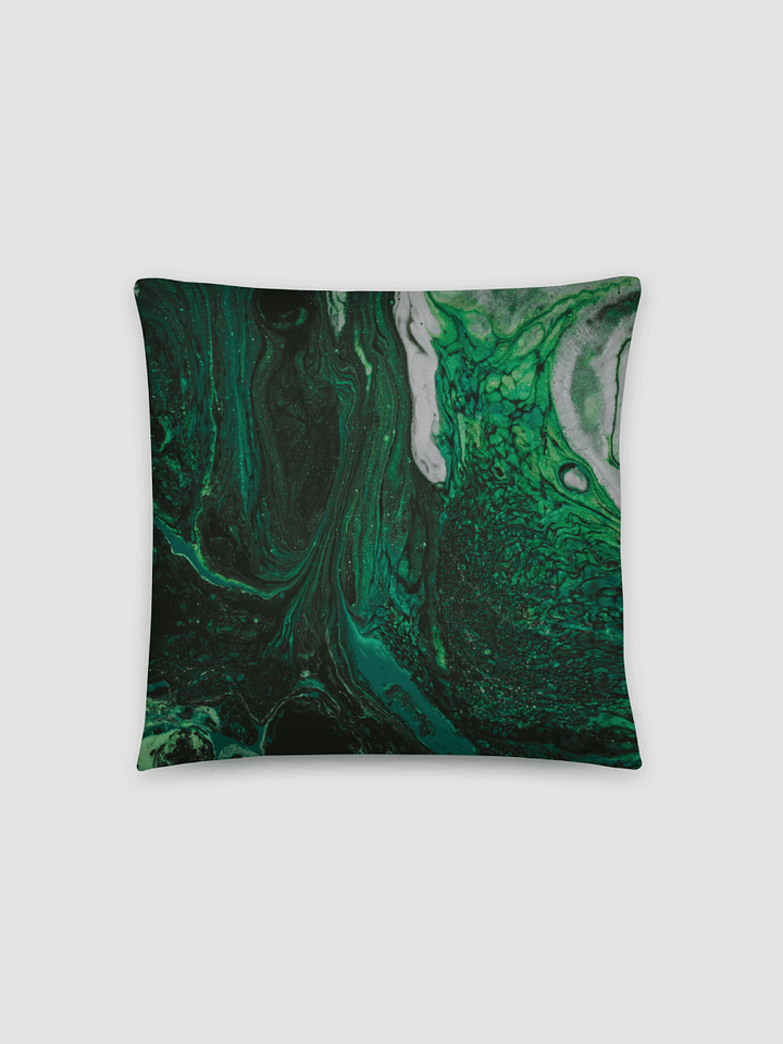 Green Viz Throw Pillow product image (2)