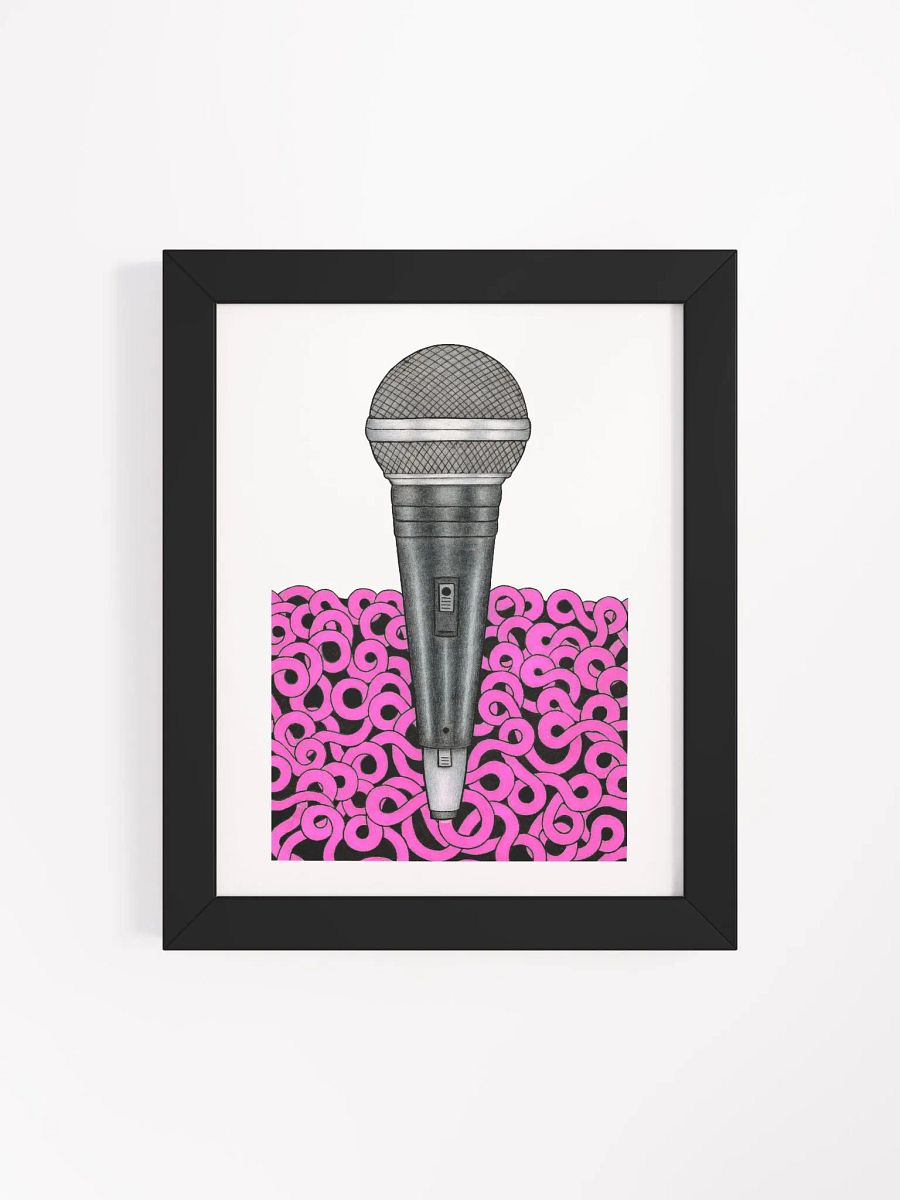 Mic Check framed print (8x10) product image (4)