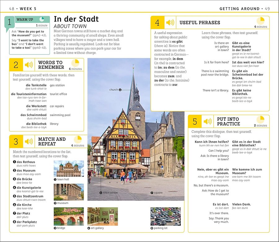 15-Minute German: Learn in Just 12 Weeks (DK 15-Minute Language Learning) product image (6)