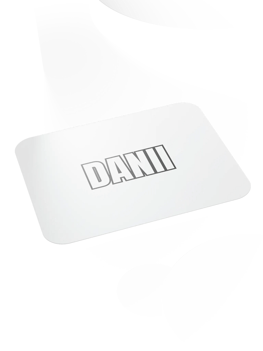 DANII WHITE BLACK MOUSE PAD product image (4)