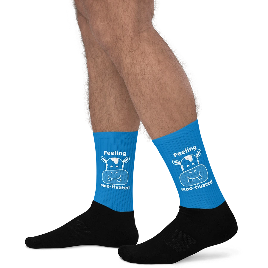Feeling Mootivated Blue Cow Socks product image (20)
