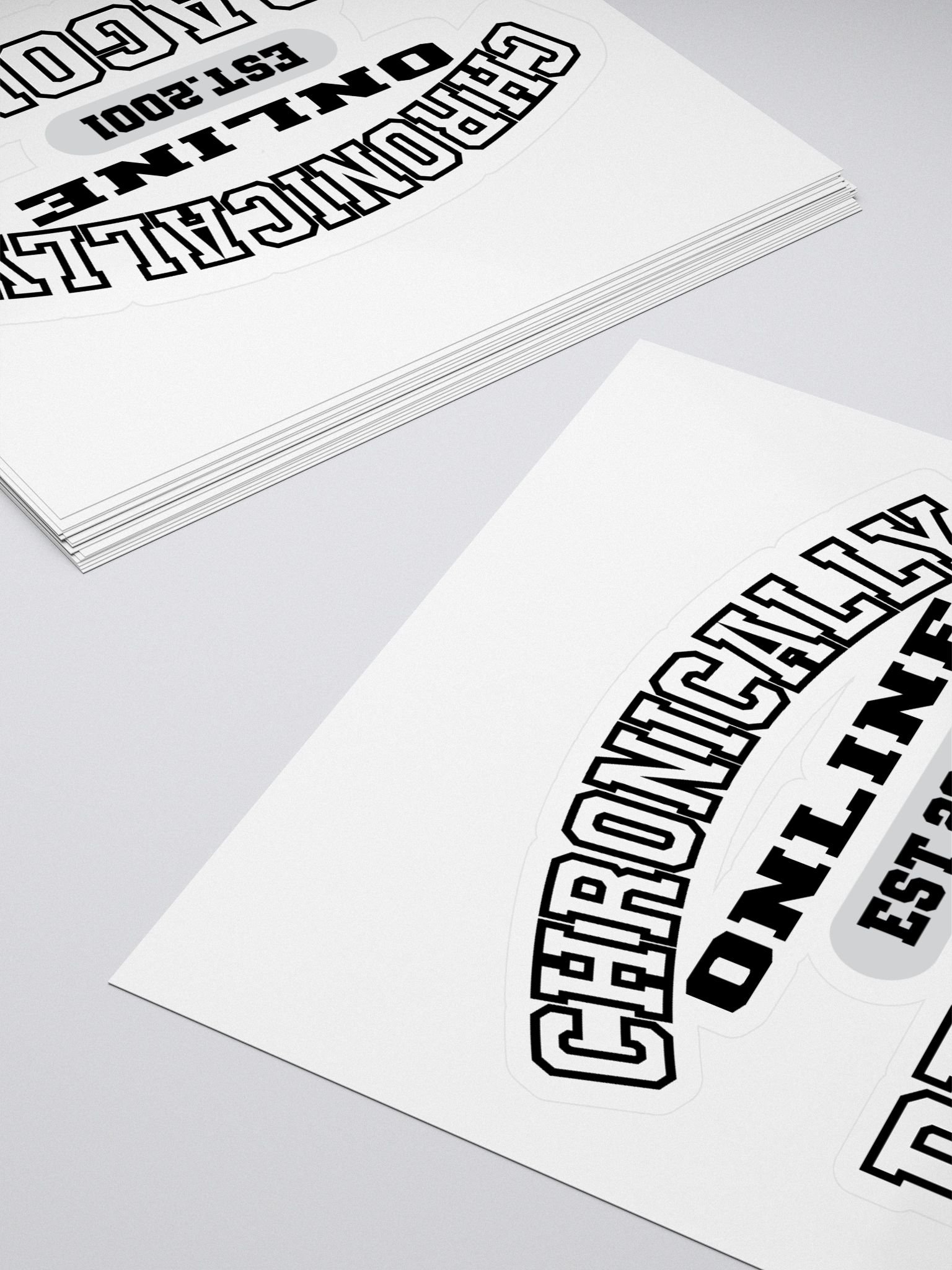 Chronically Online Collegiate Sports Sticker product image (4)