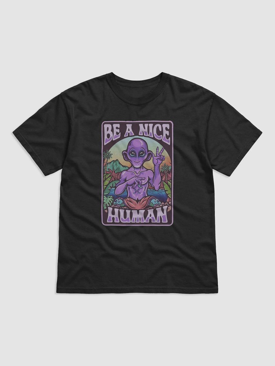 Peace Alien Retro Poster Tee product image (1)