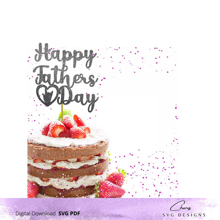 Happy Father's Day I Love You in ASL Cake Topper product image (1)
