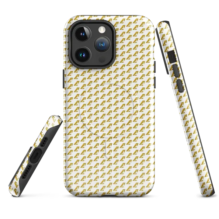MagSafe® Ultra-Tough Case for iPhone® - Two-Tone Gold Tailfin Design product image (1)