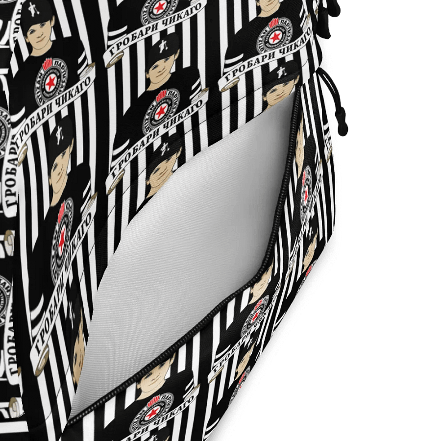 Grobari Čikago KK Partizan All-Over Print Backpack product image (6)