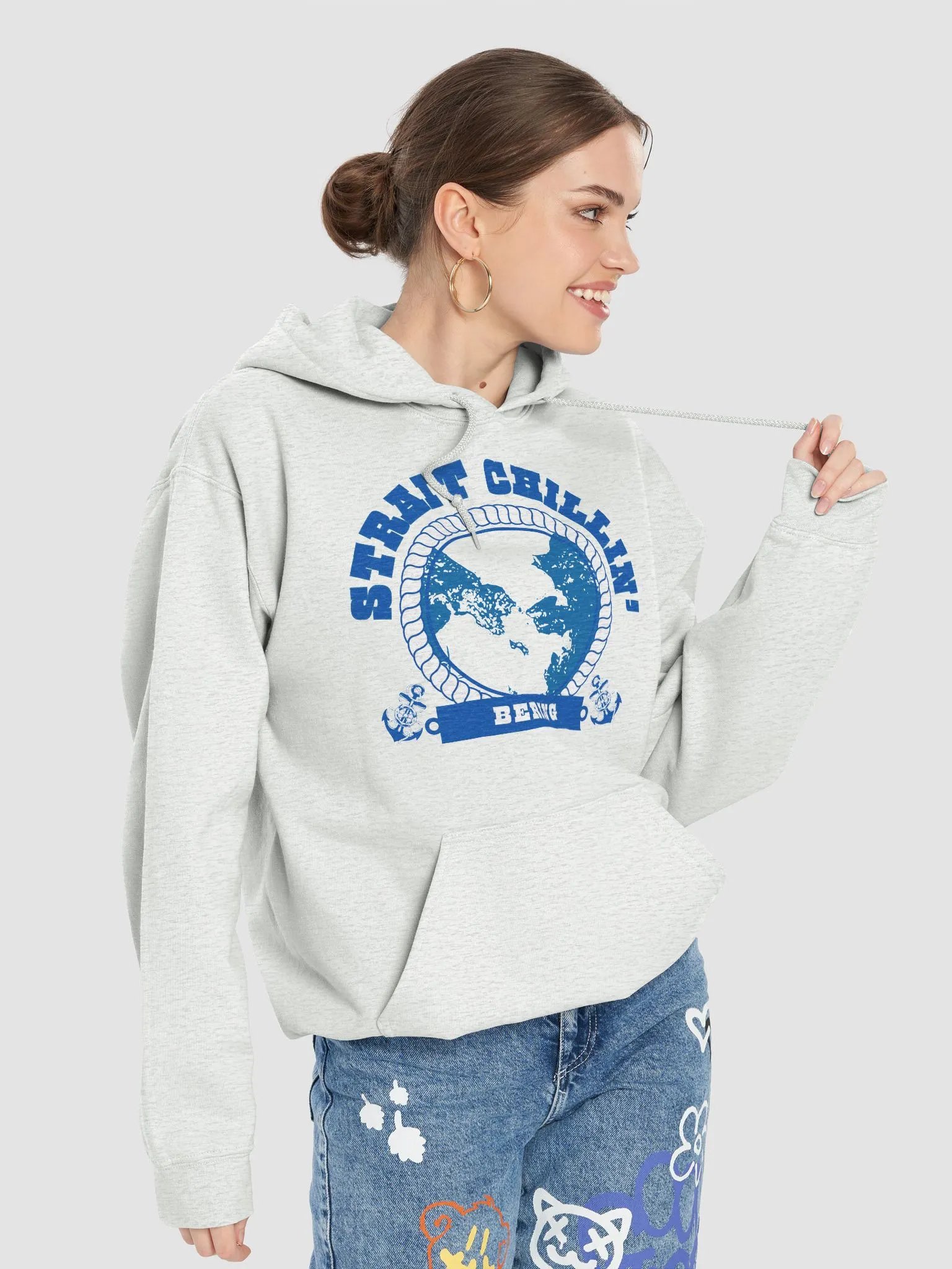 Bering Strait - Strait Chillin' Funny Nautical Hoodie product image (63)
