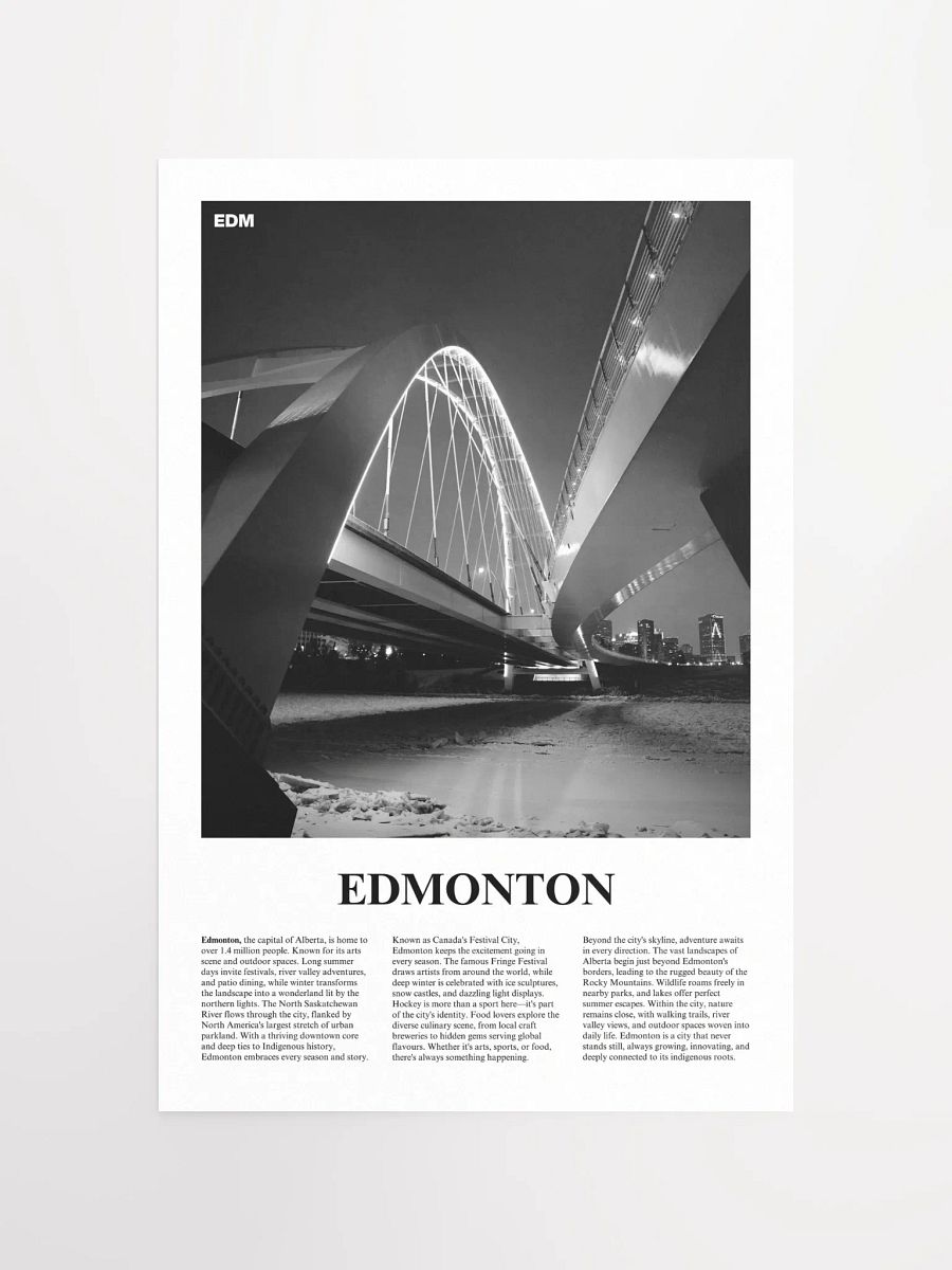 Edmonton 01 Newspaper Poster product image (15)