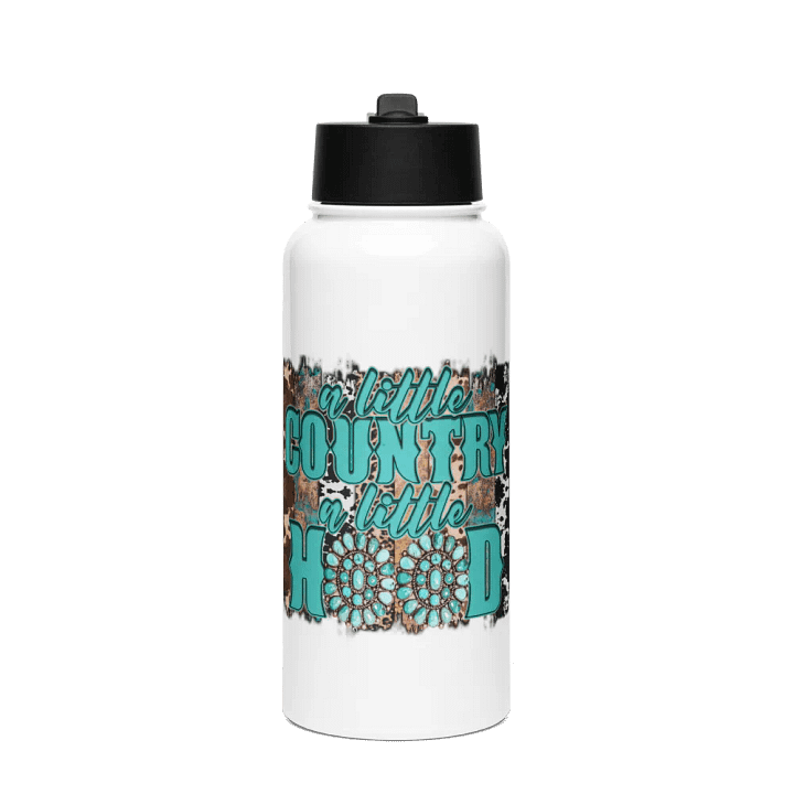 A Little Country, A Little Hood - Stainless Steel Sports Water Bottle product image (1)