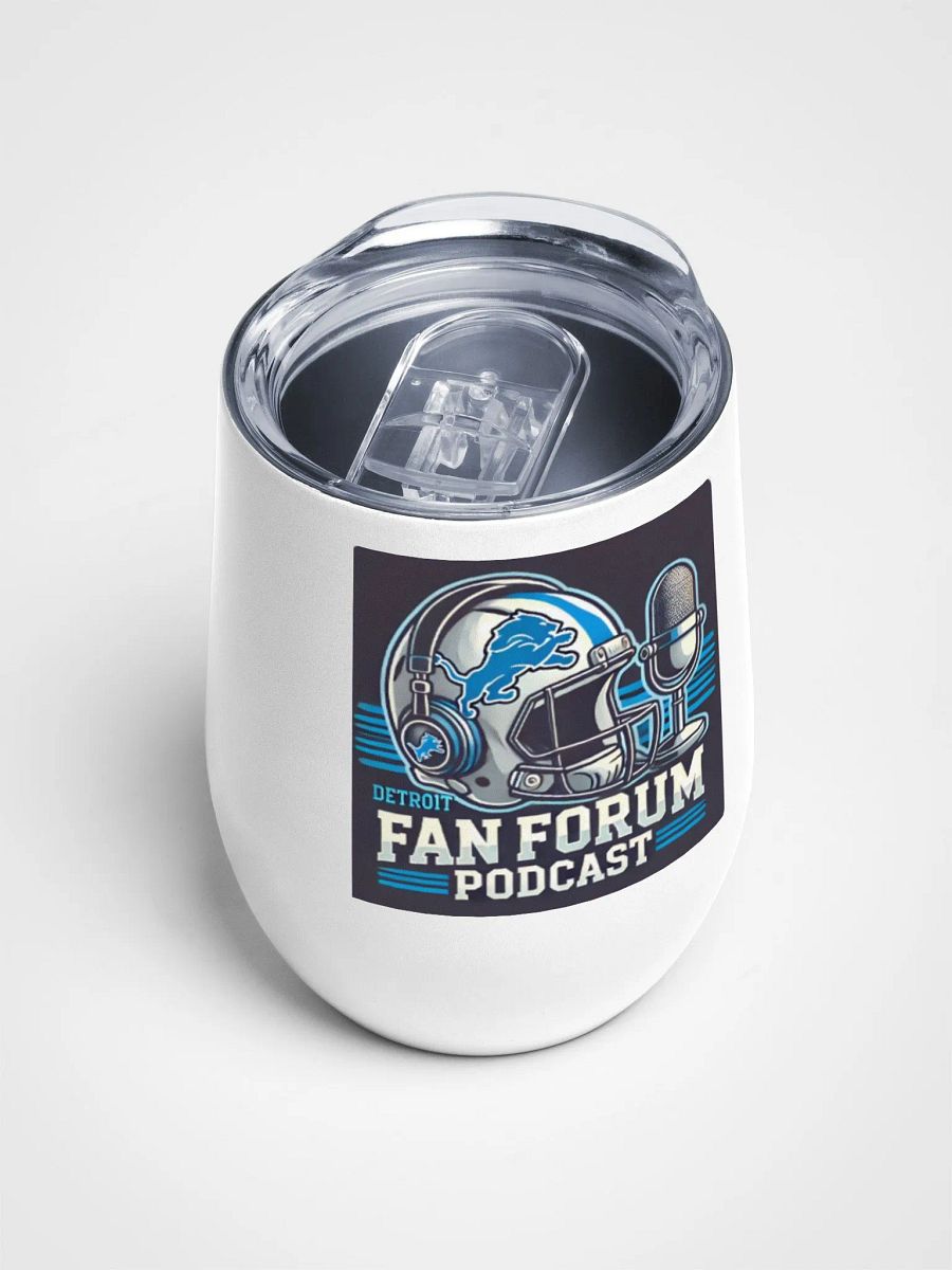 🦁 Detroit Lions Fan Forum Podcast Wine Tumbler 🏈 product image (4)