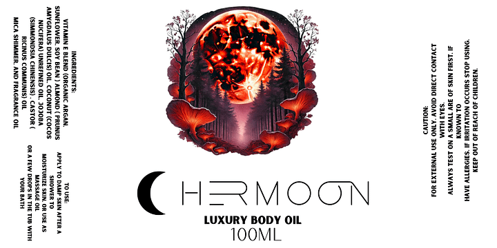 Red Moon Luxe shimmer Body oil (100mL) product image (2)