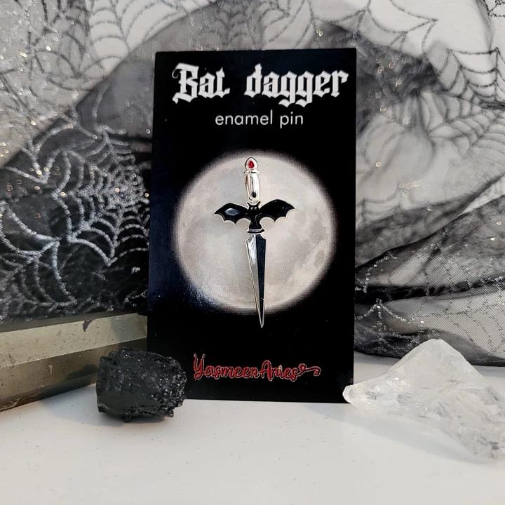 Bat dagger pin 3D product image (1)