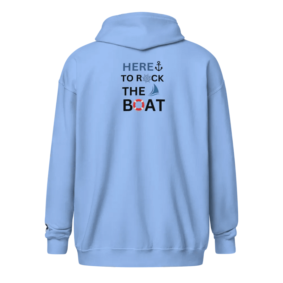 Here to Rock the Boat Zip Hoodie product image (4)