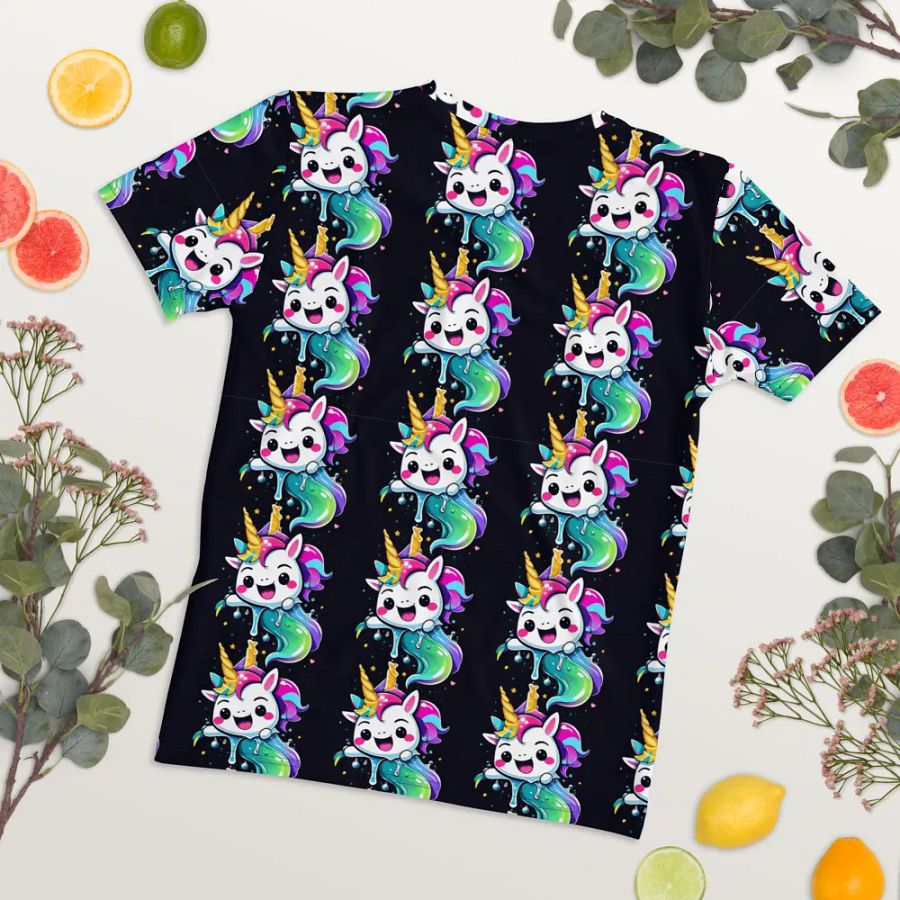 Kawaii Unicorn All Over Print T-shirt product image (8)