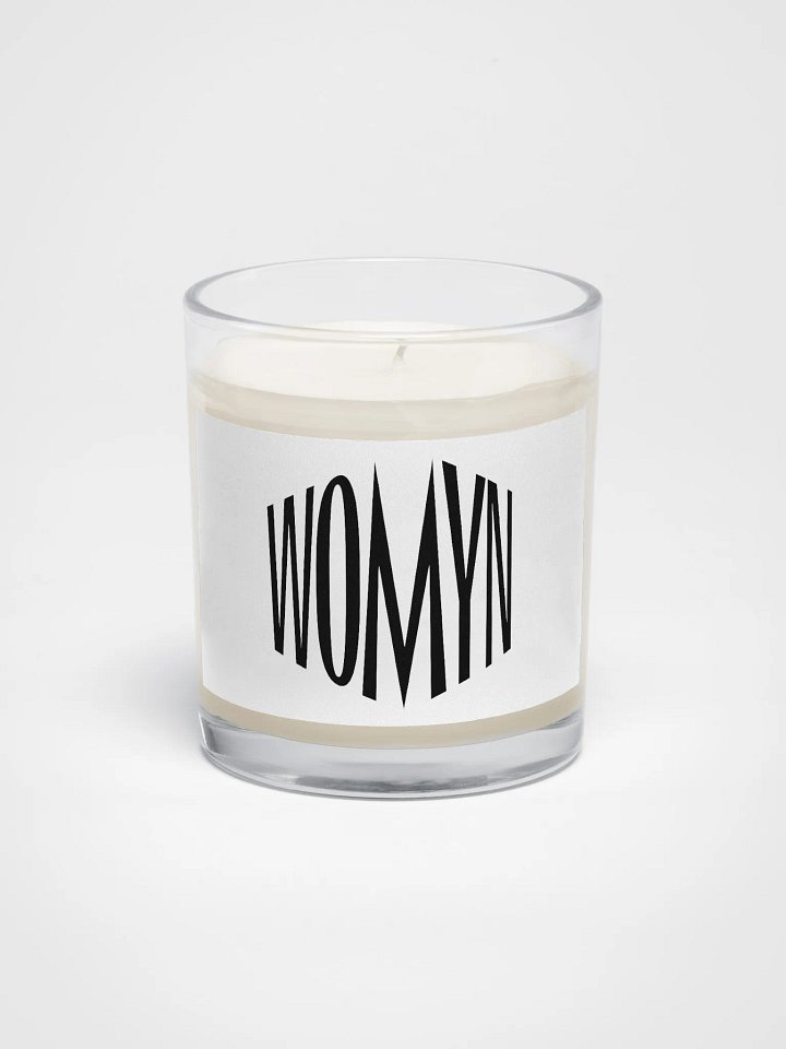 Womyn logo candle product image (1)