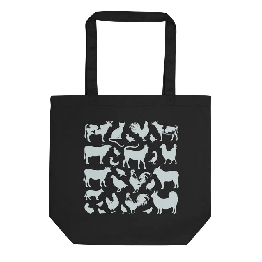 "Farm animals" black bag (medium size) product image (1)