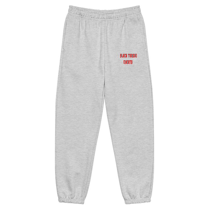 Black Tongue Events Red Text Heavyweight Sweatpants product image (4)