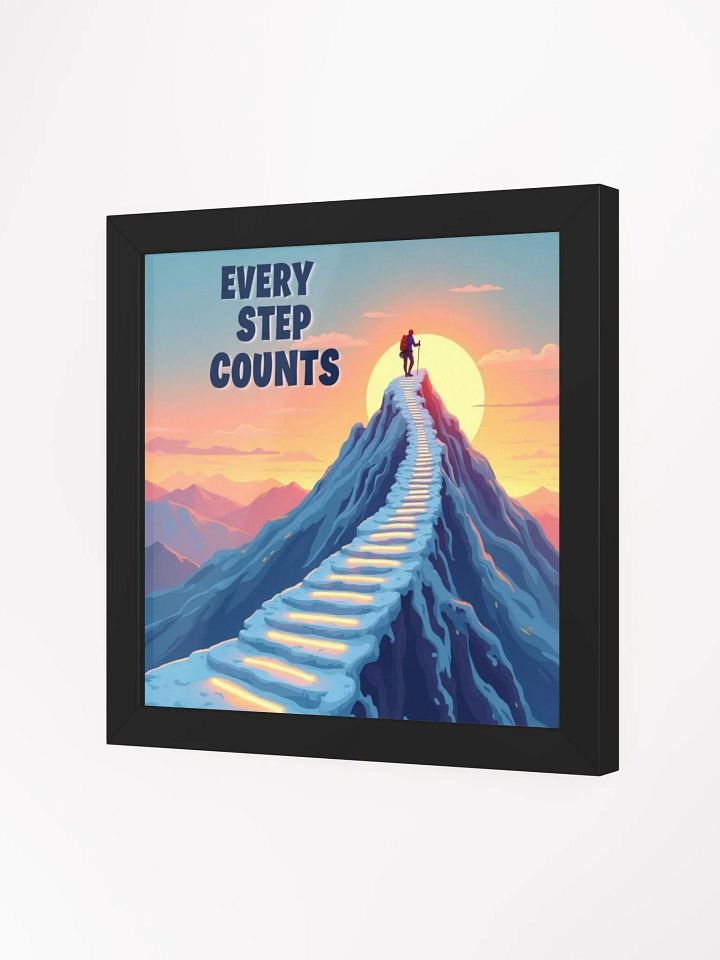 Summit Glow: Illuminated Path Matte Poster product image (27)
