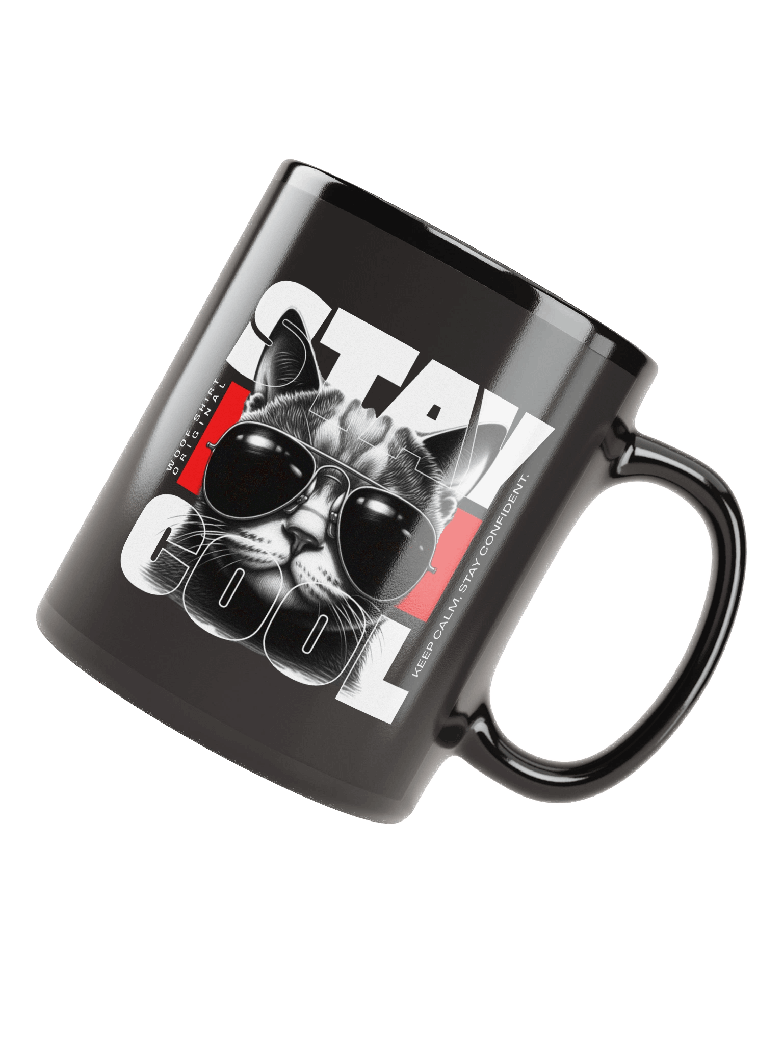 Stay Cool | Black Glossy Mug product image (4)