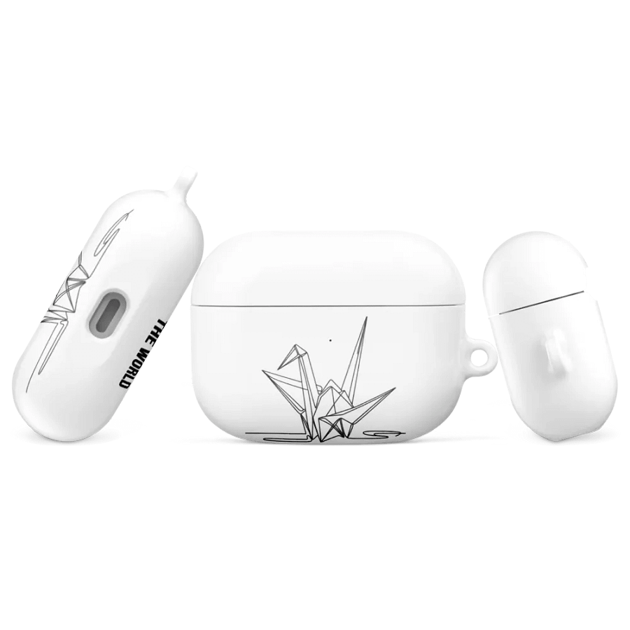 Origami Crane Line art All-Over Print AirPods® Case product image (43)