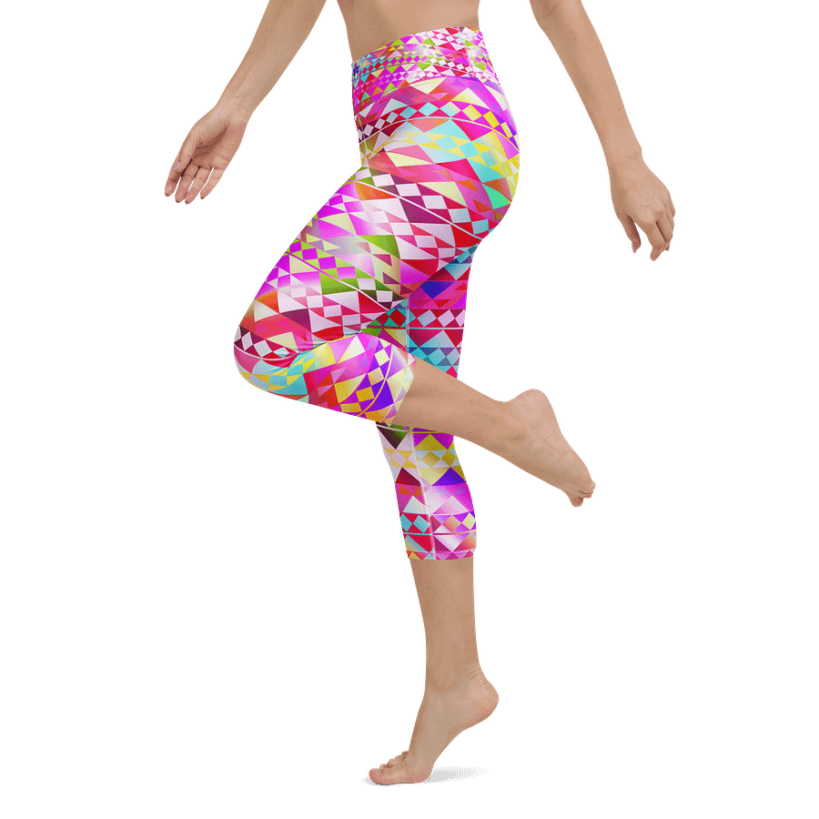 Pink Tribal Capri Leggings product image (5)