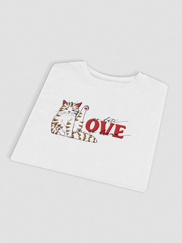 Cat Date Night - Embroidered Organic Sweatshirt product image (1)