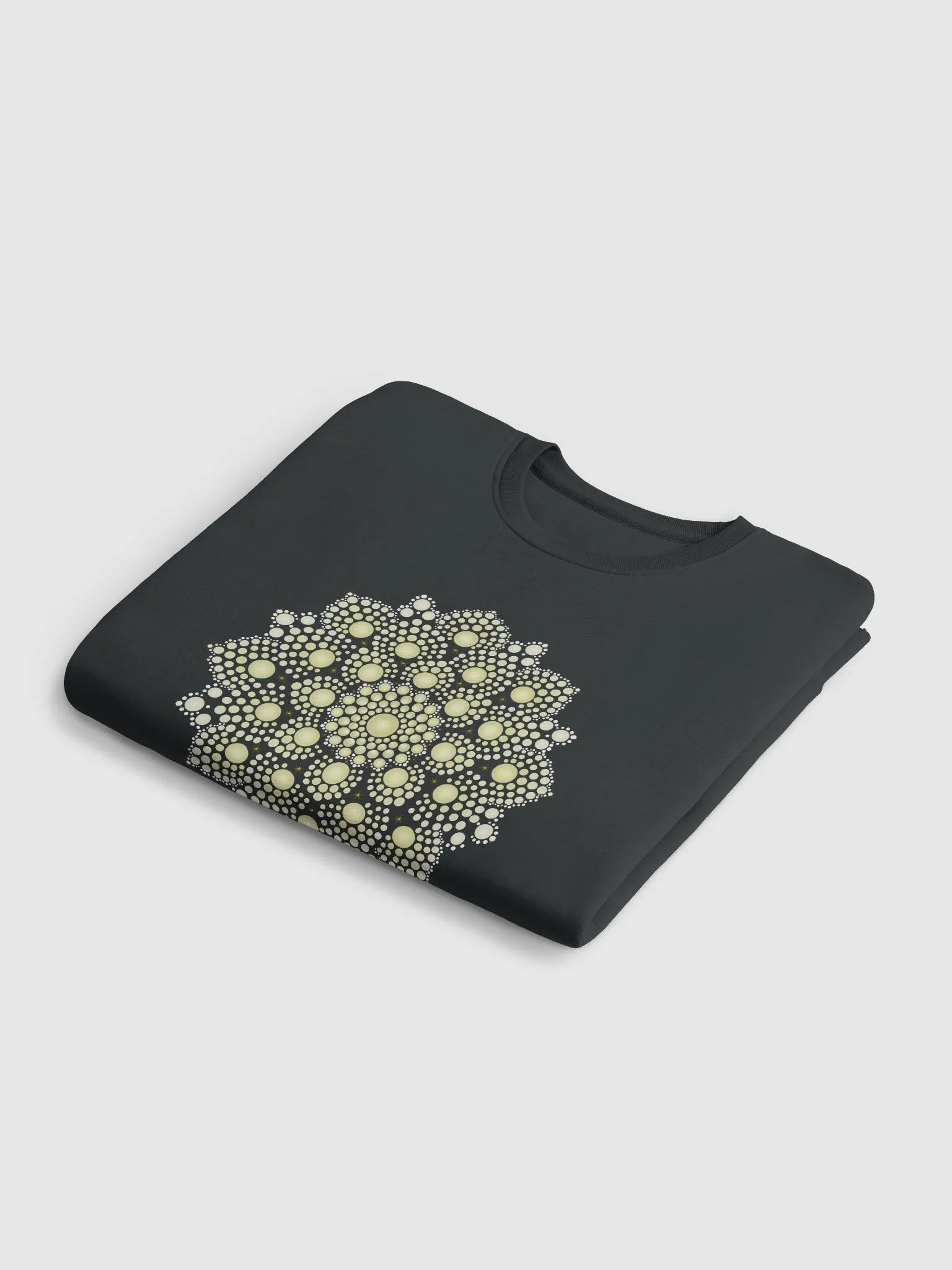 Yellow Dot Mandala Unisex Eco Sweatshirt product image (4)